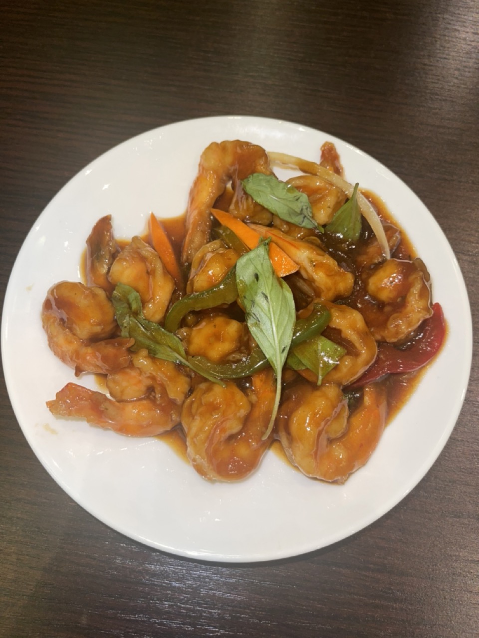 Crevettes au Basilic